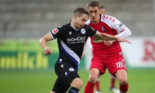 Футбол. Чемпионат Германии. Арминия Билефельд — Фрайбург. Прогноз: ИТ-2 (1) Б