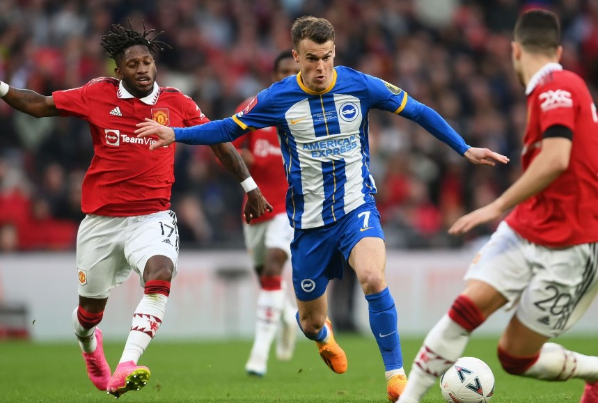 Футбол. Англия. Брайтон – Манчестер Юнайтед. Прогноз: ИТ-2 (1) Б