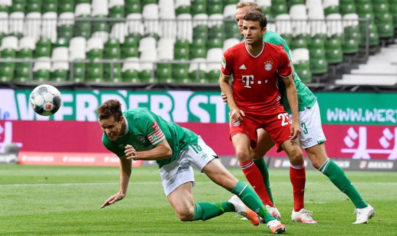 Футбол. Чемпионат Германии. Бундеслига. Вердер - Бавария. Прогноз: Фора 2 (-1.5)