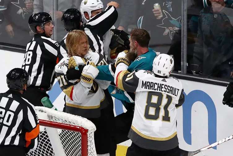 Хоккей. NHL. Вегас Голден Найтс - Сан-Хосе Шаркс. Прогноз: ИТ-1 (3.5) Б