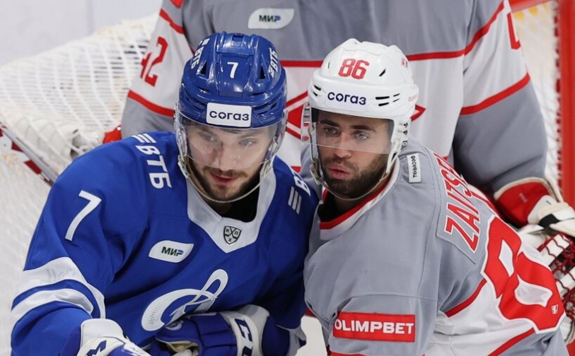 Хоккей. КХЛ, Дивизион Тарасова. Динамо - Спартак. Прогноз: ИТ-1 (3) Б