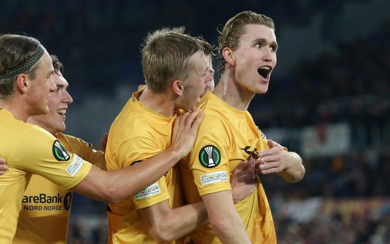 Футбол. Лига Европы УЕФА, 1/4 финала. Будё-Глимт — Лацио. Прогноз: ИТ-1 (1) Б