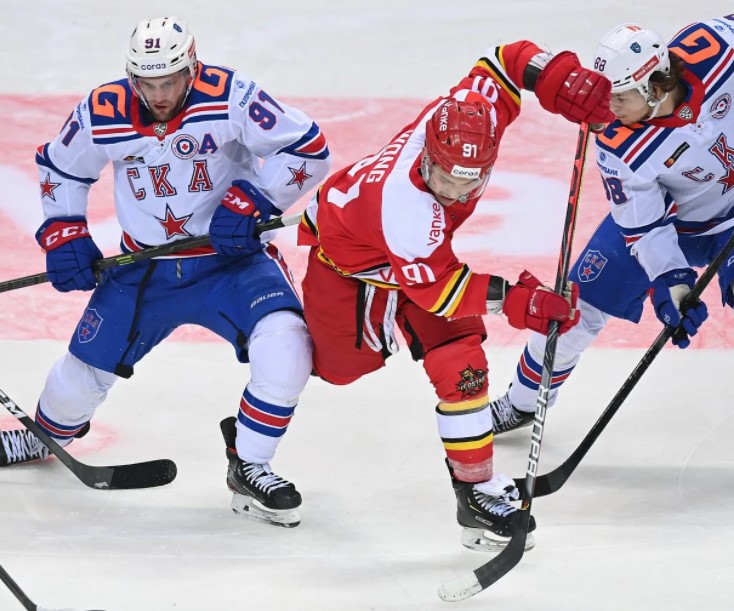 Хоккей. КХЛ. Куньлунь Ред Стaр - СКА. Прогноз: Тотал (5.5) Б