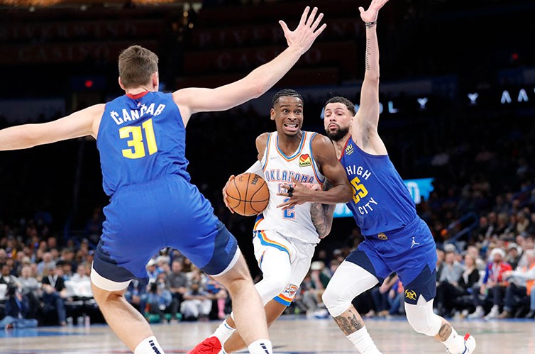 Баскетбол. NBA. Денвер Наггетс - Оклахома Сити Тандер. Прогноз: Ф1 (-11.5)