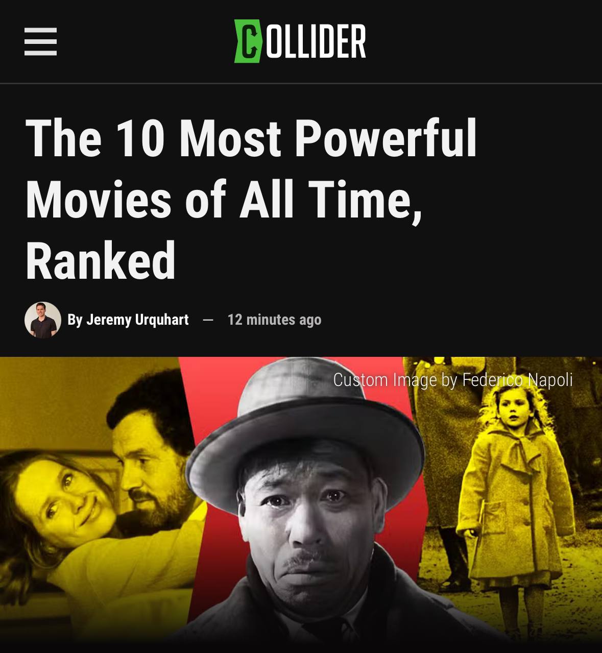 САМЫЕ МОЩНЫЕ ФИЛЬМЫ В ИСТОРИИ - по версии Collider