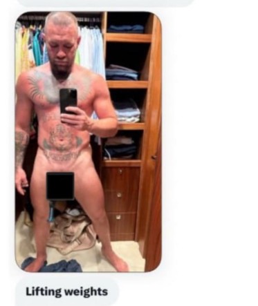 Конор МакГрегор слил свой дикпик в сеть