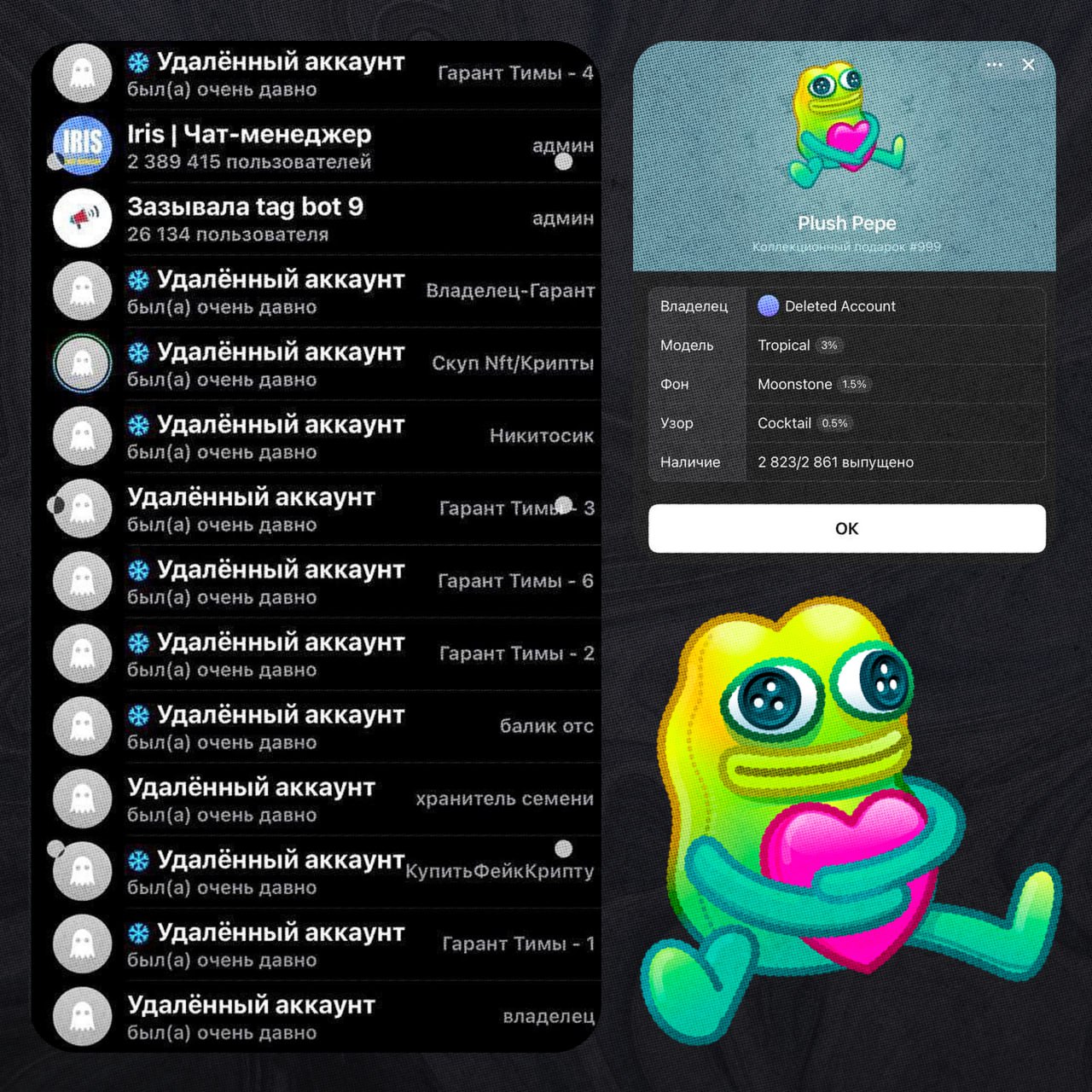 Telegram удалил аккаунты банды скамеров с NFT-гифтами на $50 тыс.