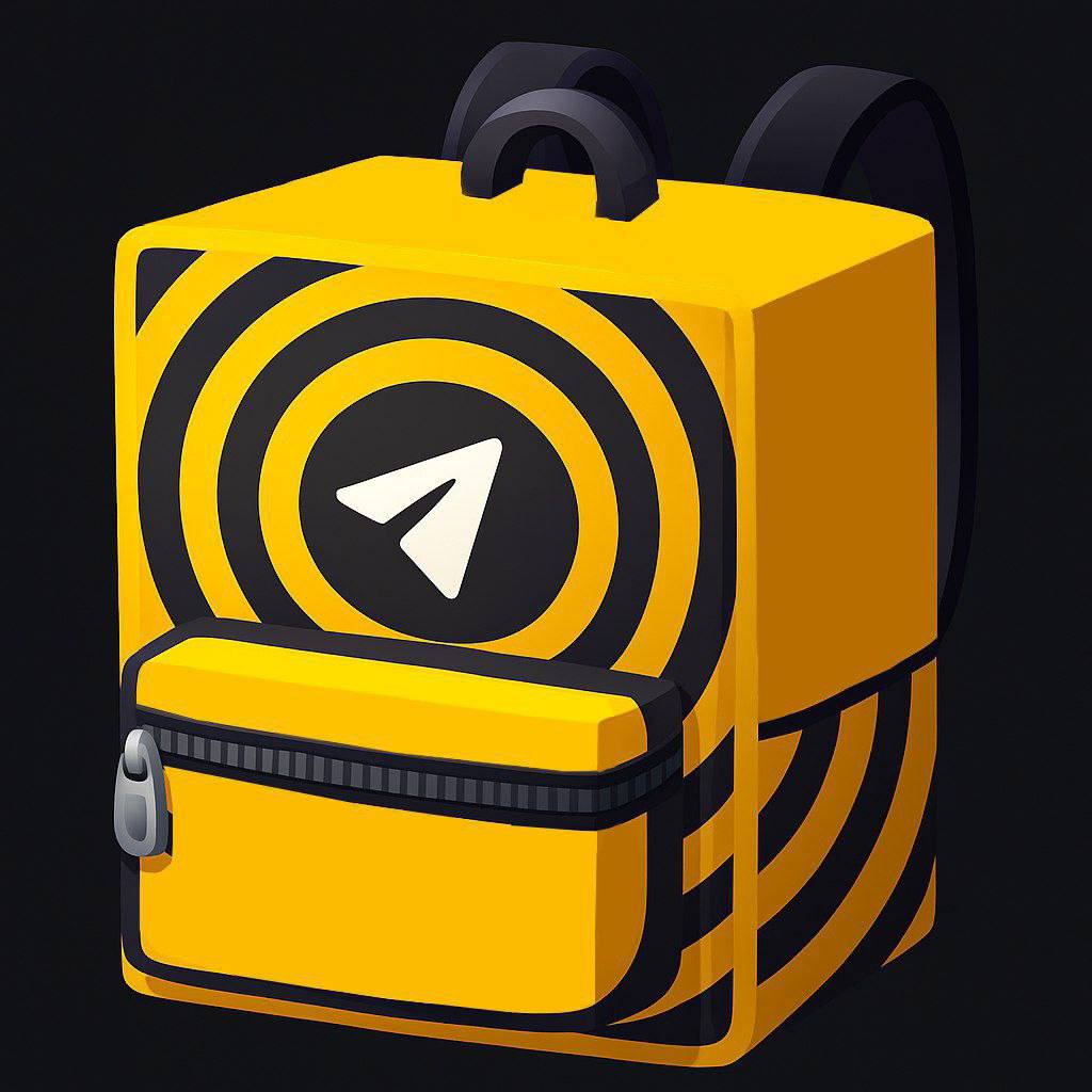 Концепт моделей рюкзака NFT подарка в Telegram