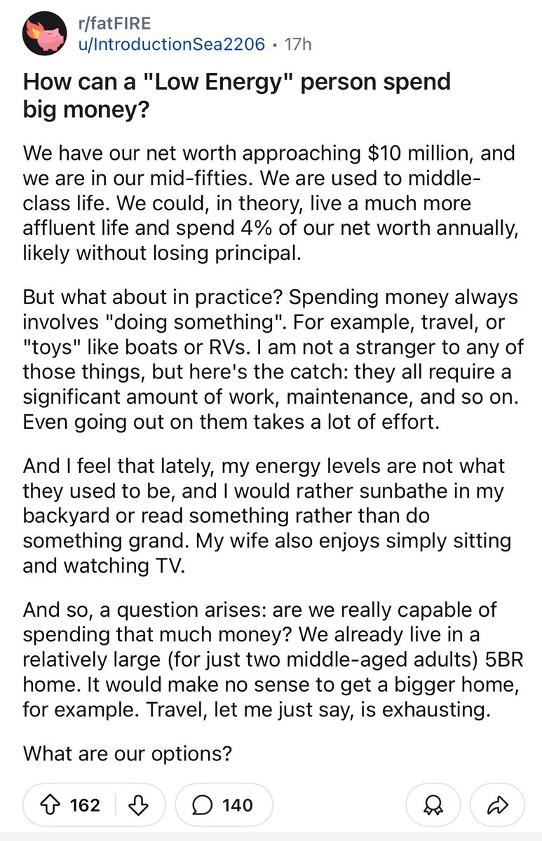 Миллионер с Reddit пожаловался: «Нет сил тратить деньги»