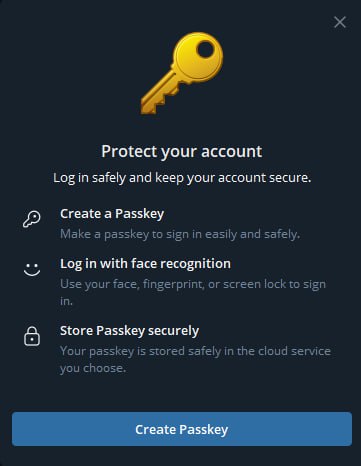Telegram запускает вход без SMS и почты