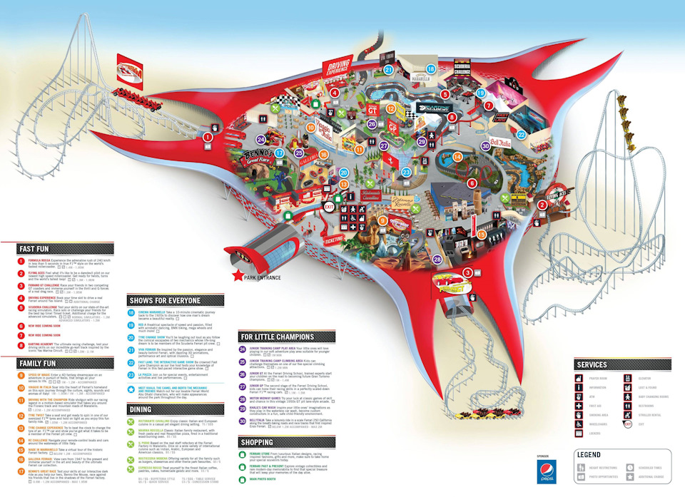 Кадр из новости Ferrari World в Абу-Даби переплюнул Apple Park