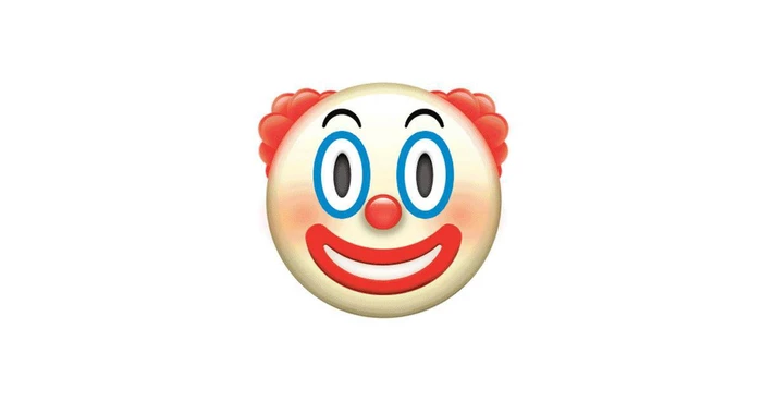Эмодзи клоуна как оскорбление