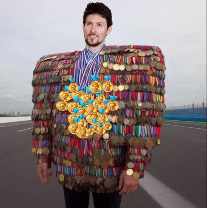 Павел Дуров стал почётным медалистом Telegram