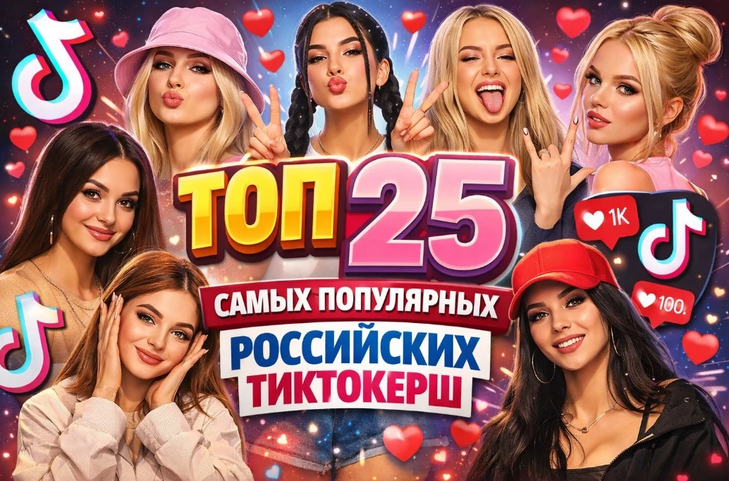 ТОП 25 самых популярных российских тиктокерш