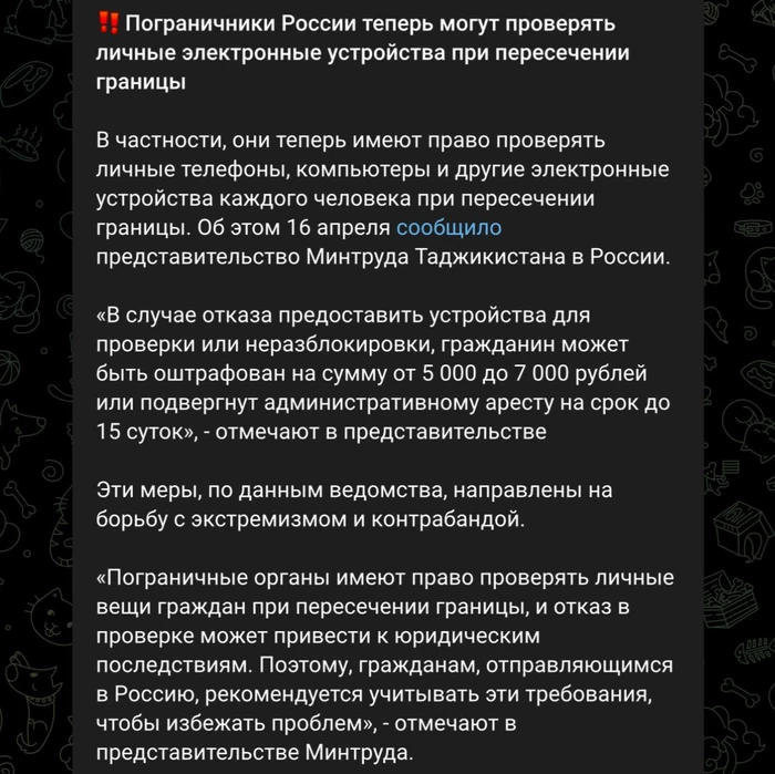 Пограничники теперь могут лезть в твои телефоны и ноутбуки на границе