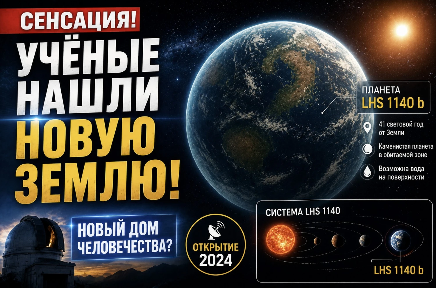 🌍 Учёные продолжают изучать LHS 1140 b — одну из самых перспективных экзопланет