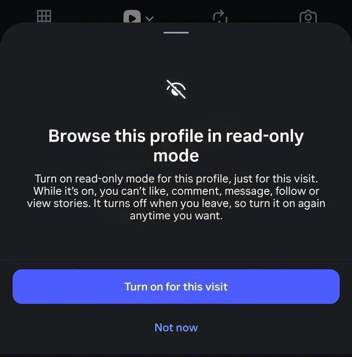 Instagram* может добавить режим «read-only» — чтобы случайно не лайкнуть чужой пост