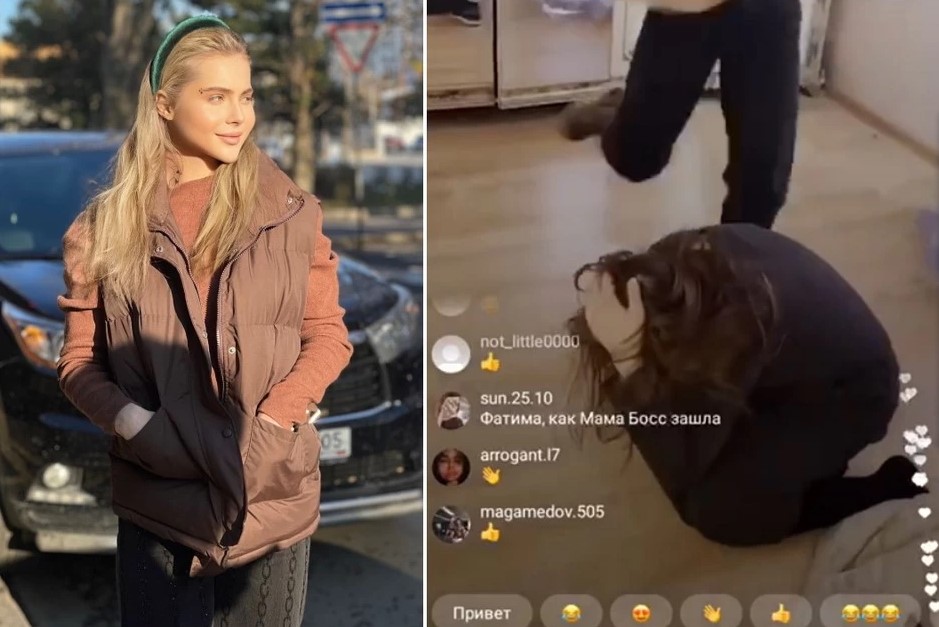 Блогерша из Дагестана послала своих подруг разобраться со своей обидчицей. Они избили её в прямом эфире.