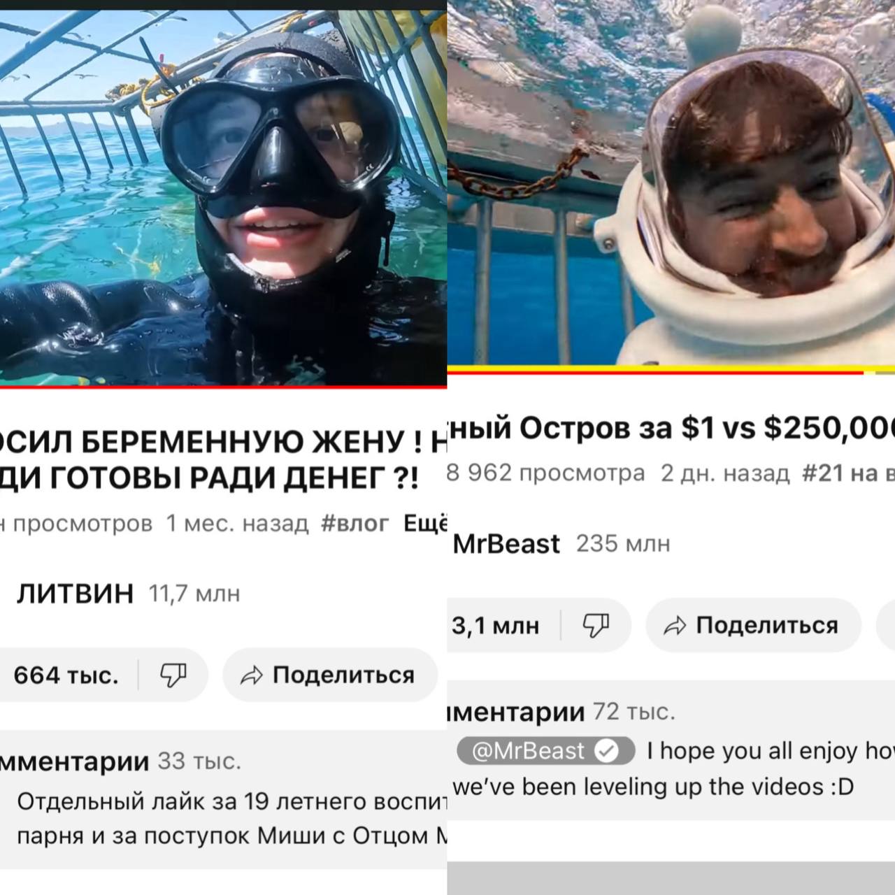 Литвин считает, что Бист украл его идею для своего ролика