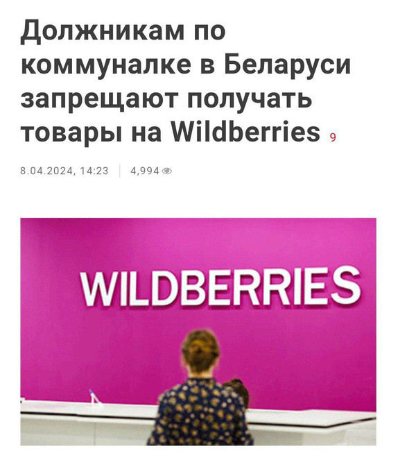 Должникам по коммуналке запретили получать товары с Wildberries и Ozon