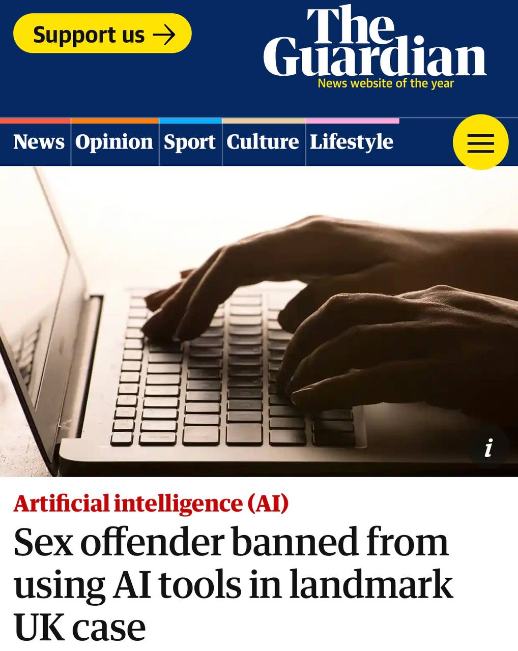 Суд запретил мужчине использовать ИИ, потому что тот сгенерировал более 1000 непристойных фотографий детей