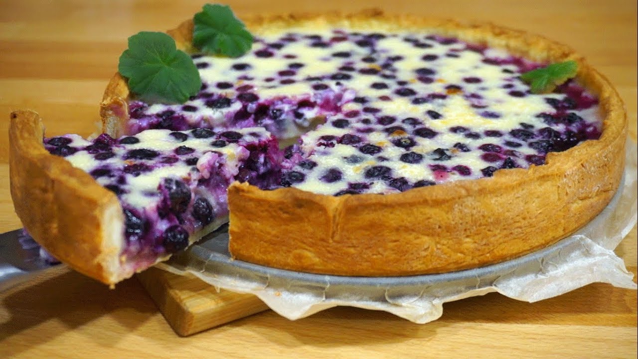 ВКУСНЫЙ ЧЕРНИЧНЫЙ ПИРОГ СО СМЕТАННОЙ ЗАЛИВКОЙ. Эфир от 02.08.23